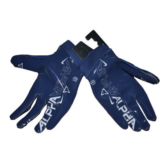 RARE Nike Superbad NFL ISSUED Football Gloves 3XL Navy Blue/White Padded NWT - Picture 2 of 8